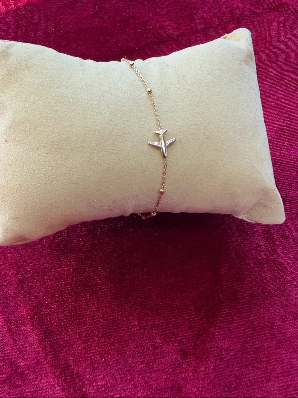 Dyadema Italy 925 Sterling Silver Airplane Charm Bracelet